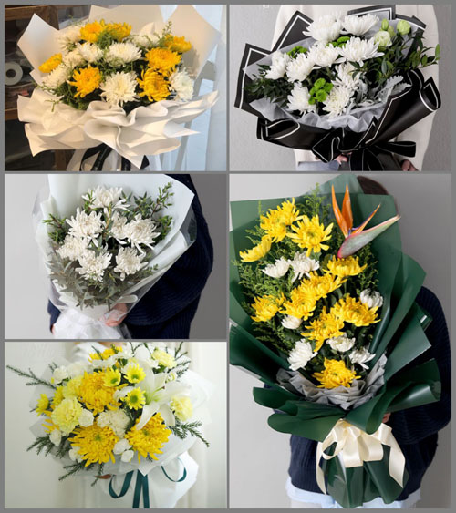 黑龙江齐齐哈尔拜泉县丰产乡白事花束代送